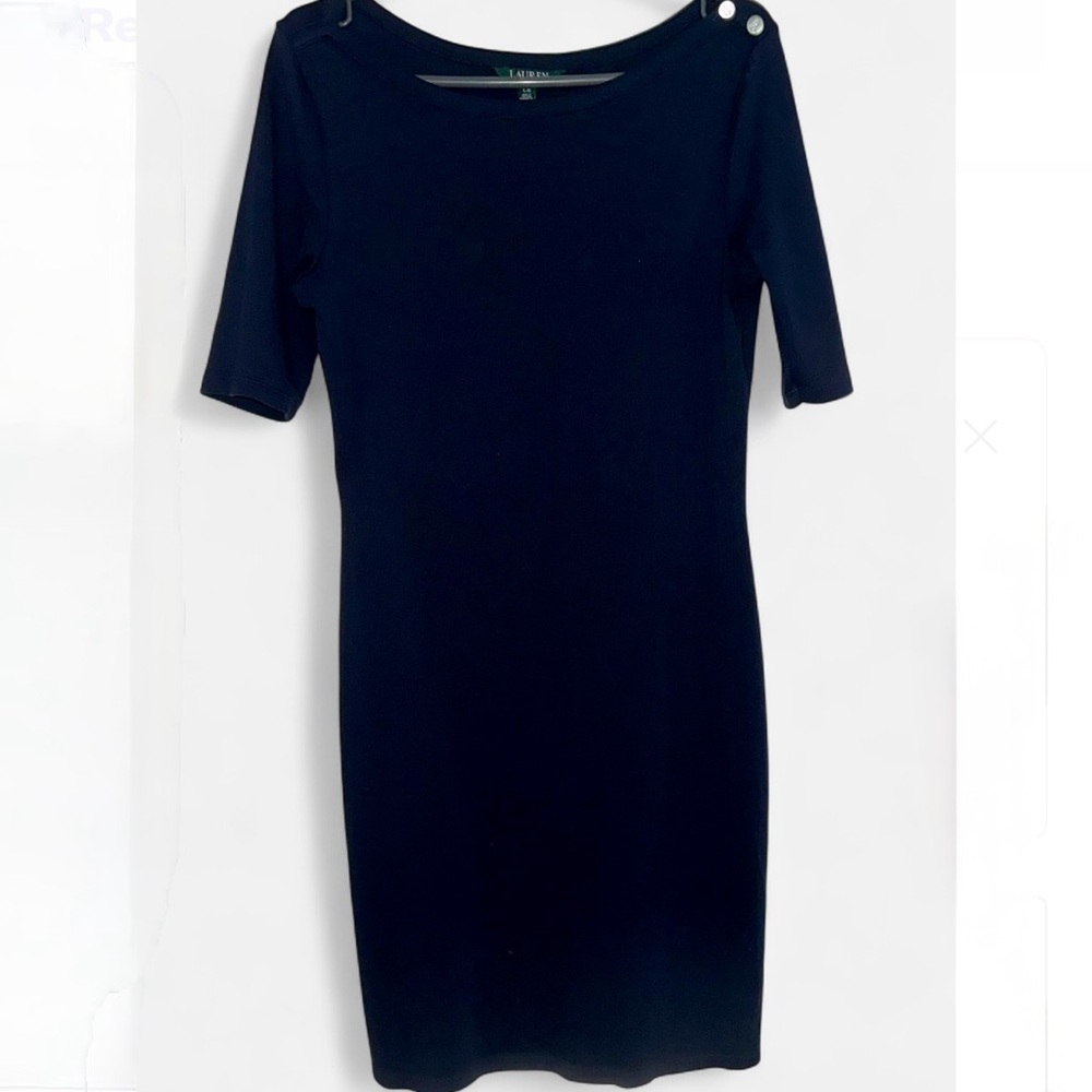 🛑 SOLD 🛑 LAUREN-RALPH LAUREN PRE-LOVED💕
Navy Blue Dress
Size Large - Picture 9 of 10